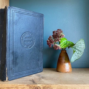 Antieke Heilige Bijbel - Oude en Nieuwe Testament - Brits &buitenlands Bijbelgenootschap - C.1860-80