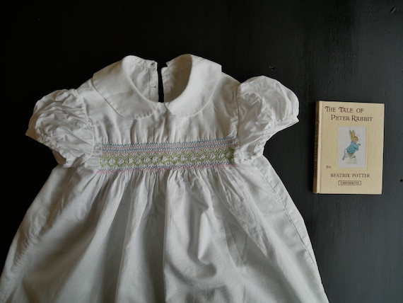 True Vintage Girl's Dress with Smocking - image 1