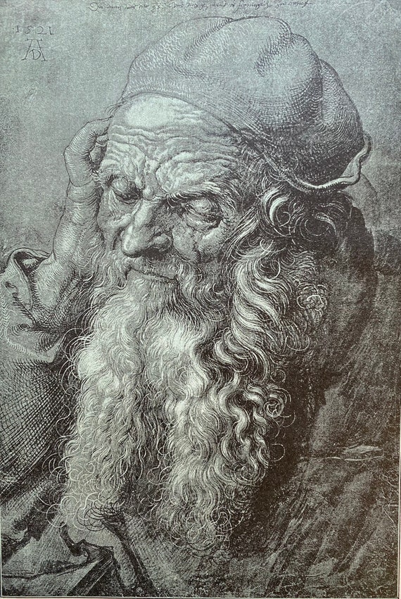Albrecht Durer Print: Head of an Old Man, 1521 - Der Formenschatz