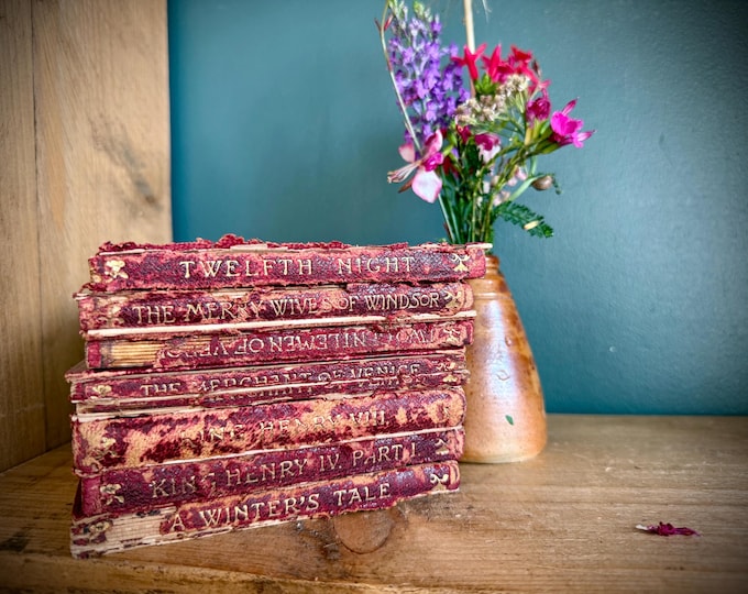 Damaged Leather Bound Shakespeare Books - J M Dent & Sons - Craft Projects