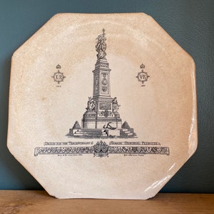 Memorial Plate - Design for the Tercentenary Armada Memorial Plymouth - 1888