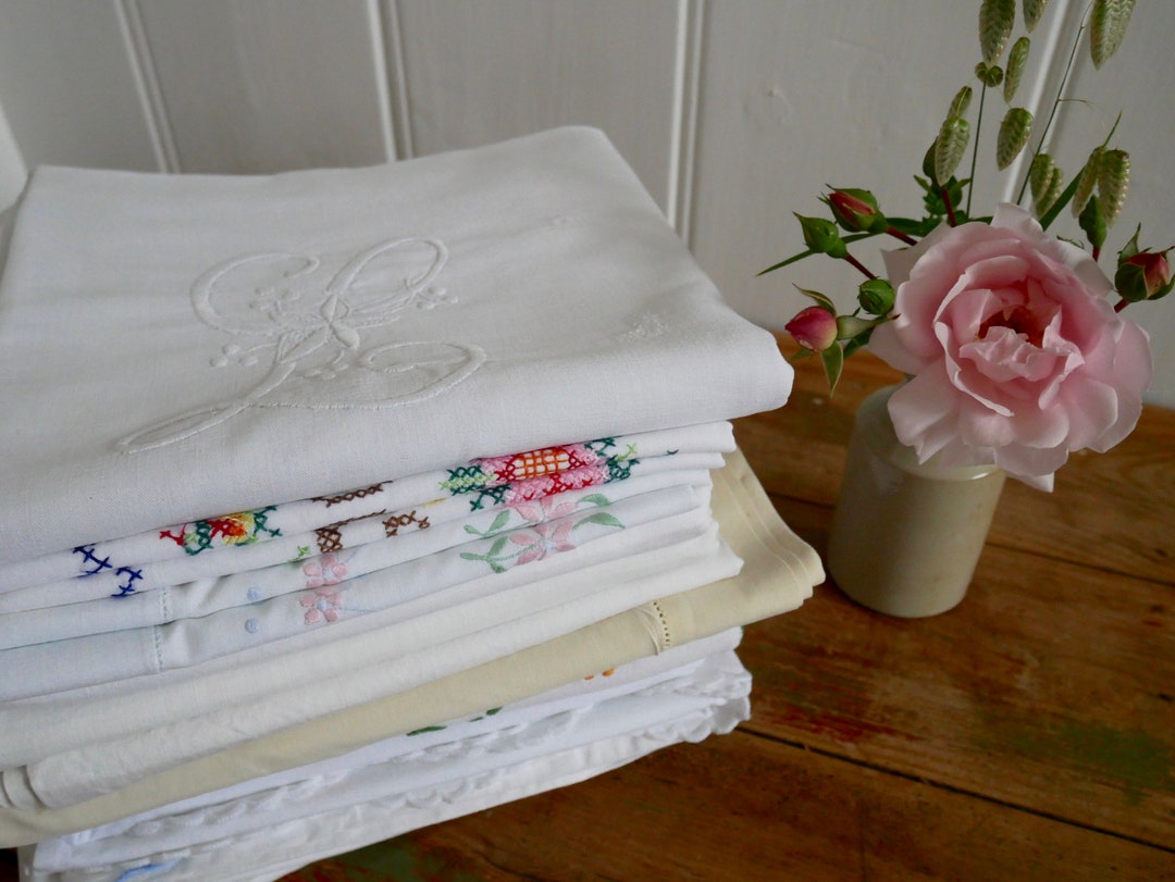 Vintage Pillow Bolster Cases Choose Your Style Etsy Canada