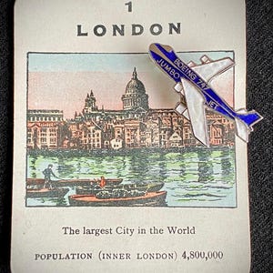 Boeing 747 Jumbo Jet Enamel Pin Badge