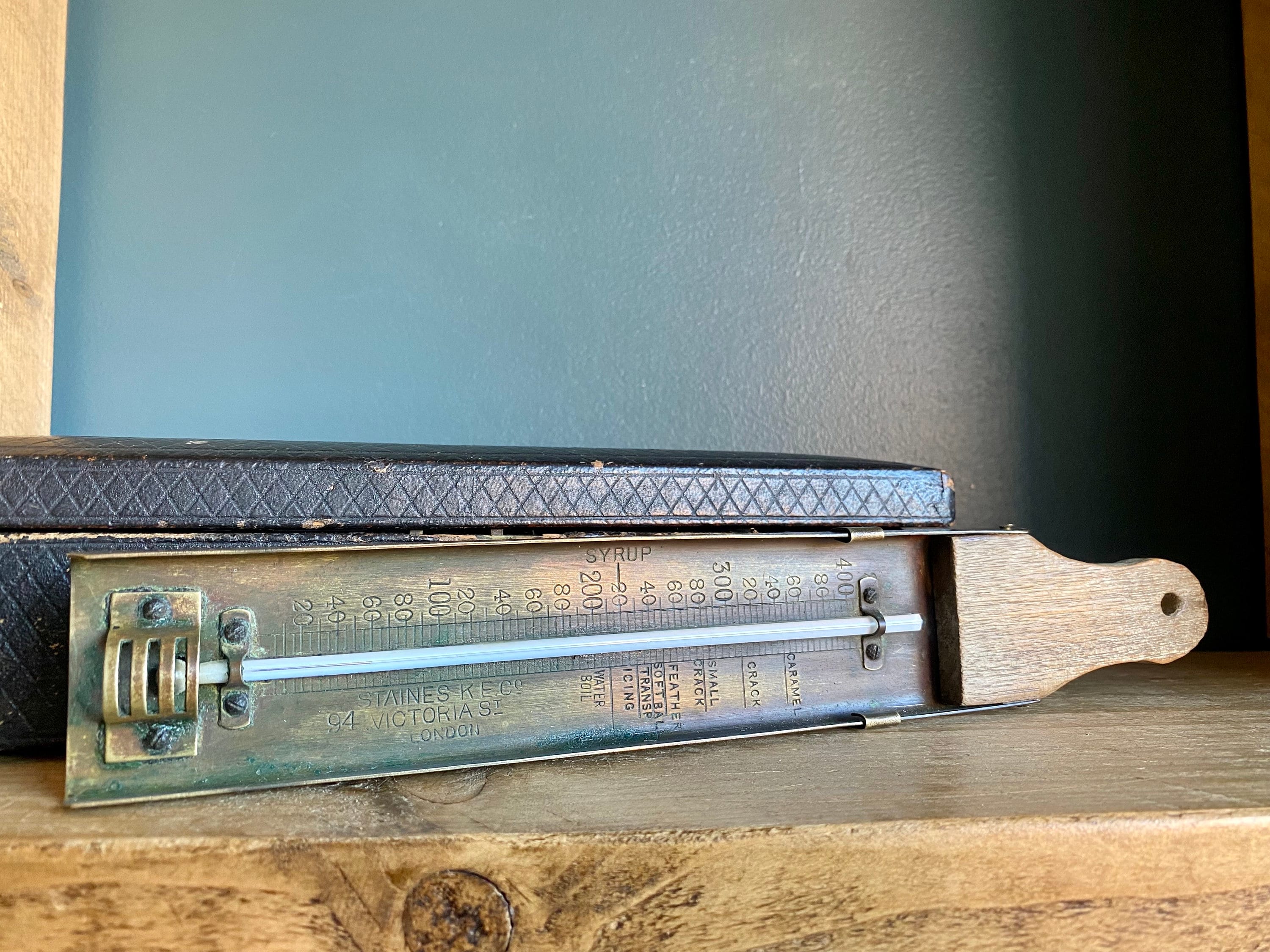 Vieux Thermomètre Cuisine En Verre – Vintage – Pour Pièces Ou Déco