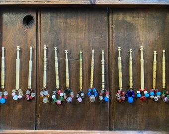 Antique Bone Lace Bobbins