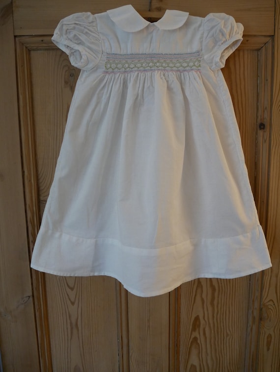 True Vintage Girl's Dress with Smocking - image 2