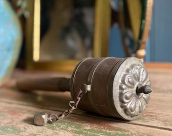 Vintage Tibetan Buddhist Prayer Wheel
