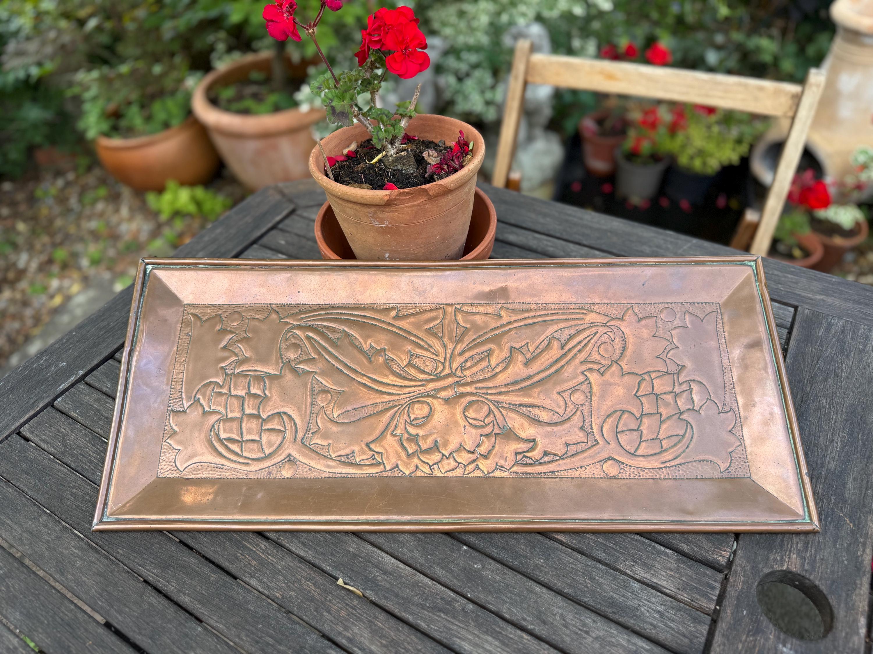 アンティーク銅製アート＆クラフトトレイ - Etsy 日本