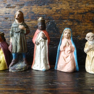 Set of 5 Vintage Nativity Figures C.1950s