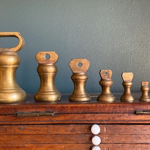 Antique Brass Weights (C)