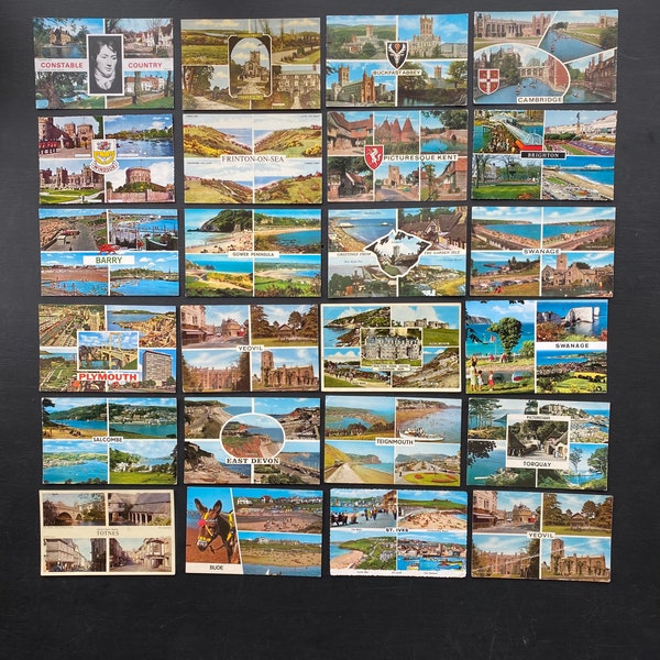Collection of 24 Vintage Postcards - Britain