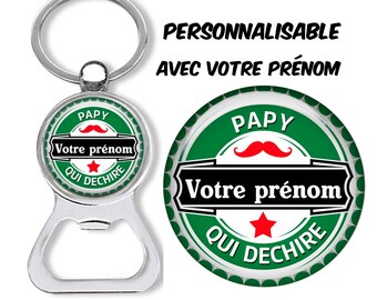 Médaille d/'Or du Papy Poule Porte Clés Chaînette 3,8 centimètres Idée Cadeau Accessoire Papi Fête des Grands Pères Noël Anniversaire
