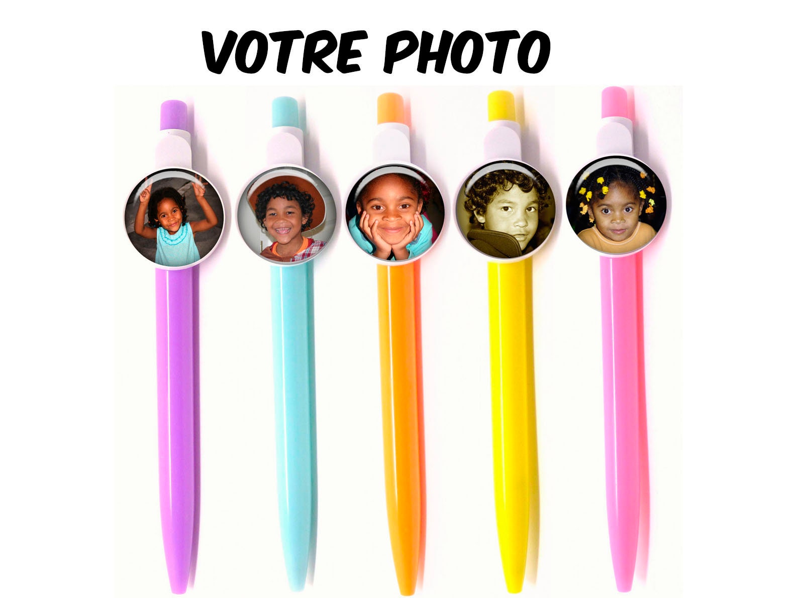 stylo Bille, Votre Photo, Couleur Au Choix, Port Gratuit Pour La France