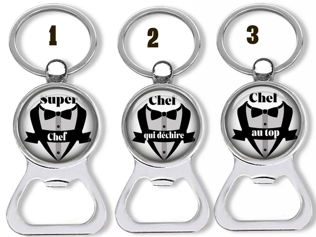 Super Chef Key Ring Men's Key Ring Tearing Chef Bottle Etsy
