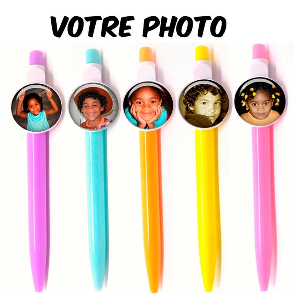 Stylo bille, votre photo, idée cadeau pour famille, cadeau noël