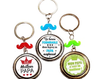 Dad key ring, Father's Day gift, my dad is the best man key ring