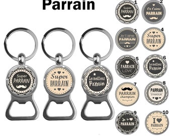 Cadeau parrain. Boîte à personnaliser parrain je t'aime