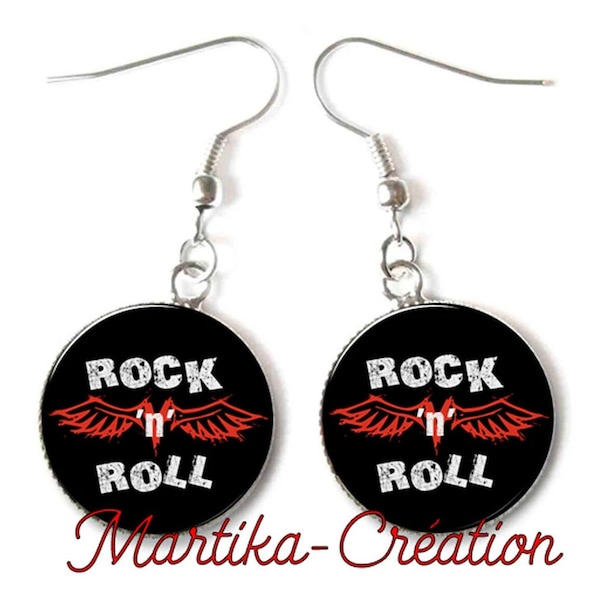 Boucles d'oreilles ROCK 'N' ROLL, cadeau pour elle