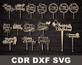 Cake Topper Svg Etsy