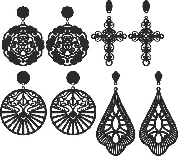 Free SVG Templates for Crafting Faux Leather Earrings