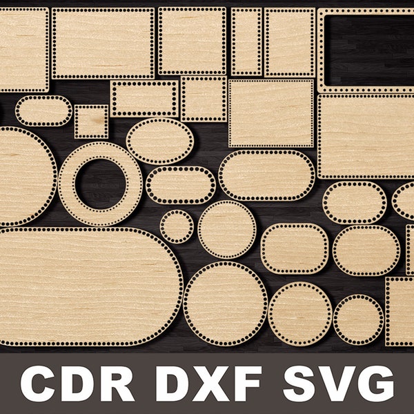 CNC-Datei Boden für Häkelkorb, Häkelkorb Boden cdr , Holz Sperrholz Sockel dxf, Unterseite Stricken Häkelkorb Basis Laser cut Dateien