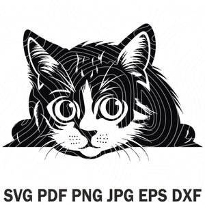 Emotional sad cat digital print, Sad cat svg, Cat tshirt png, Pet lovers, Cat lover designs, Home decor, Kawaii cat png, SVG, PNG, EPS file