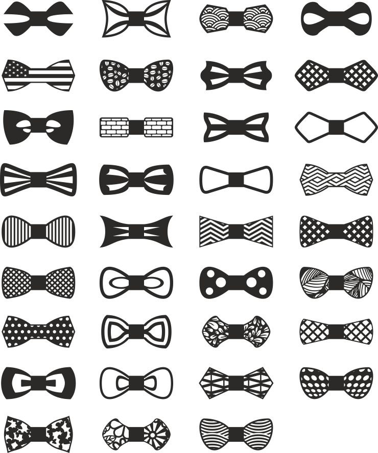 Bow Tie Cnc Laser Template Svg Pattern Bundle Lazer Cut - Etsy Canada