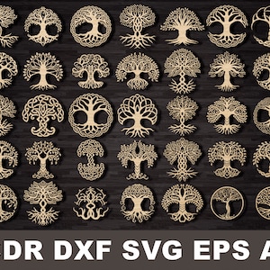Celtic tree of life svg symbol for celtic wedding, Bundle Vector Clip Art Image cdr dxf eps svg ai Silhouette digital files Celtic sings svg