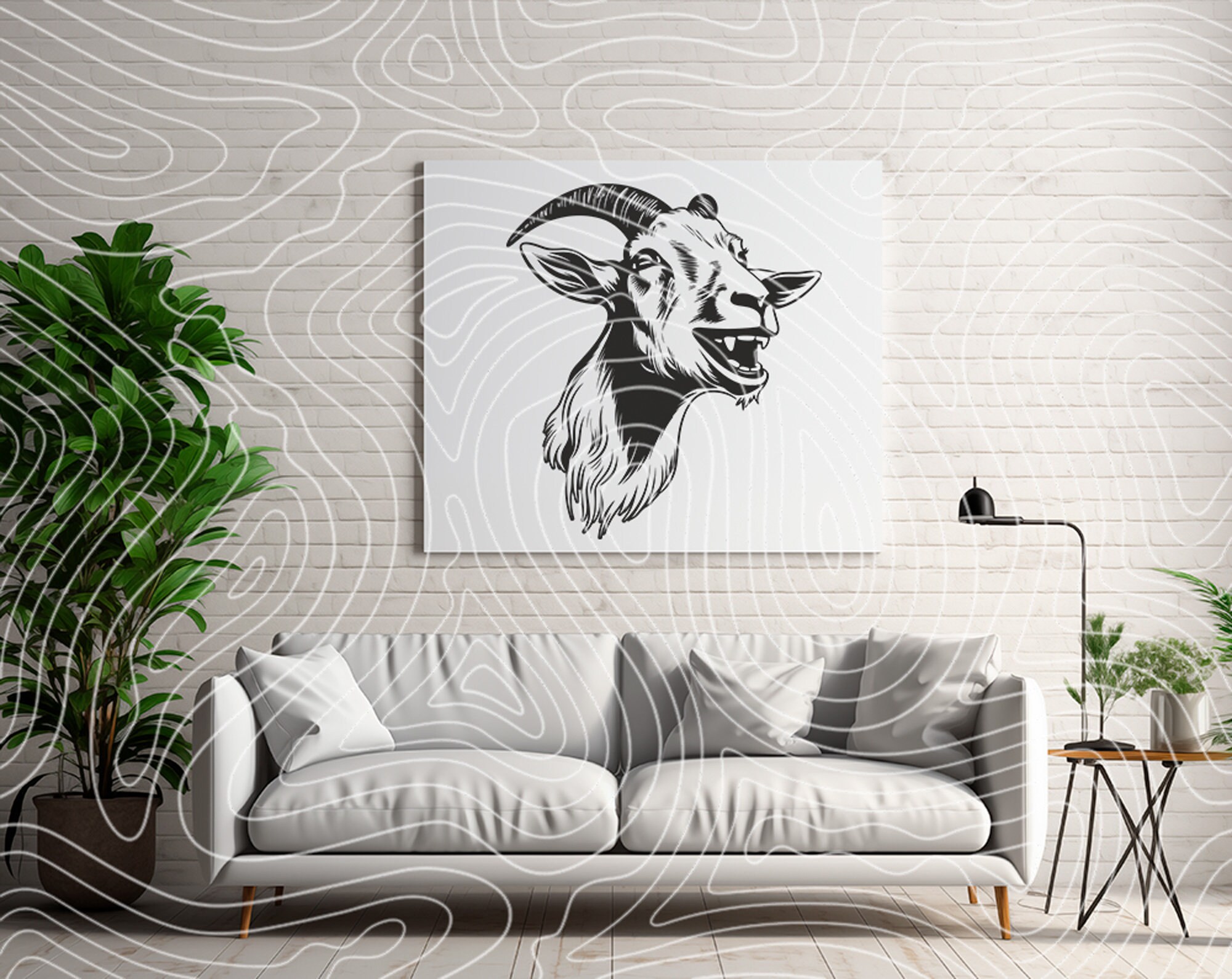 Baa Goat Head Svg Png T Shirt Design, Farm Animal Print Svg, Goat ...