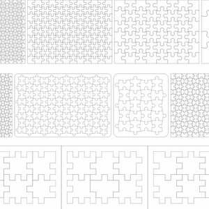 Puzzles svg, Puzzles laser cut, Puzzle Templates,Jigsaw puzzles file, CNC files, CNC plans, Instant download, cnc pattern, cnc cut image 2