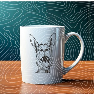 Smiling Donkey Svg, Funny Donkey Svg, Donkey Peeking Svg, Dxf Donkey