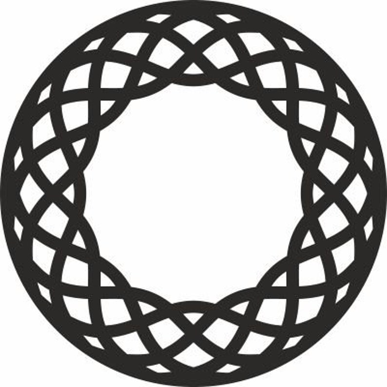 Download Coaster geometric circular design Svg for Plasma and Cricut | Etsy
