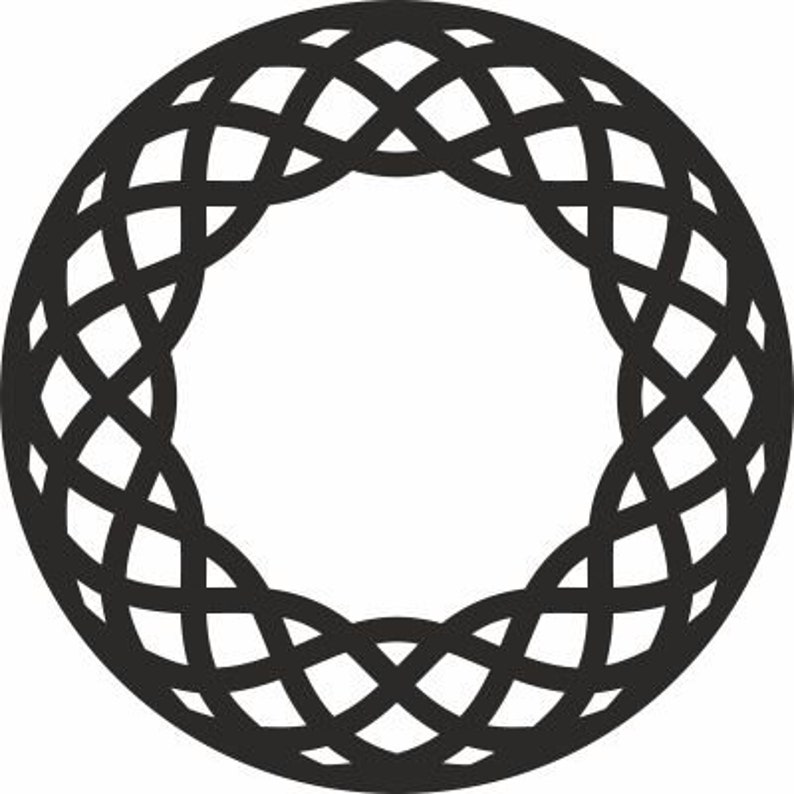Coaster geometric circular design Svg for Plasma and ...