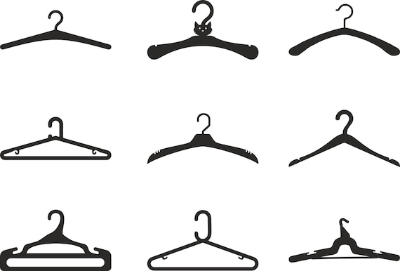 Clothes Hanger Svg, Coat Hanger Svg. Vector Cut File for Cricut