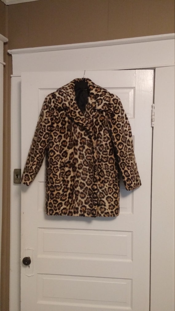 Faux Fur Leopard Coat