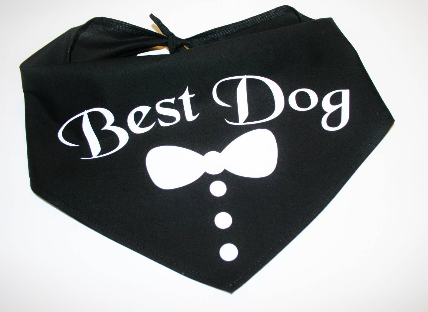Dog BANDANA Custom Dog Bandana Wedding Best Dog Tuxedo Etsy
