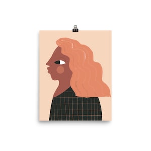 Ella es optimista - Impresión de arte