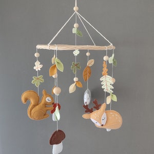 Handmade forest theme baby mobile image 5