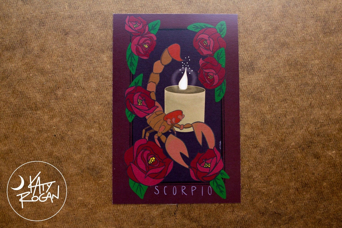 Scorpio tarot Card the Scorpion Zodiac Etsy