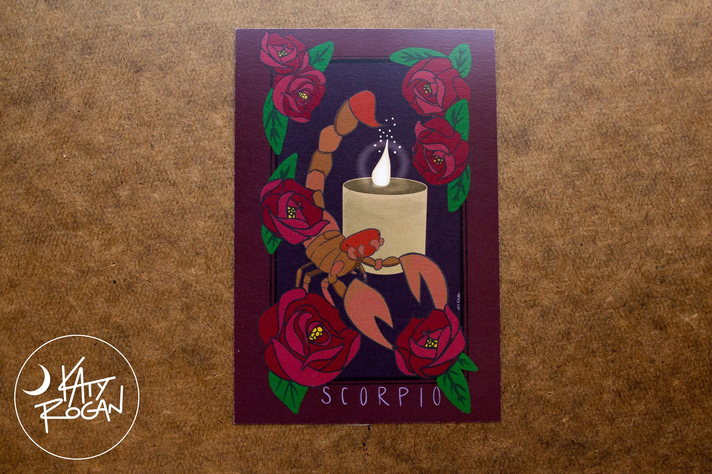 Scorpio Tarot Card The Scorpion Zodiac Etsy