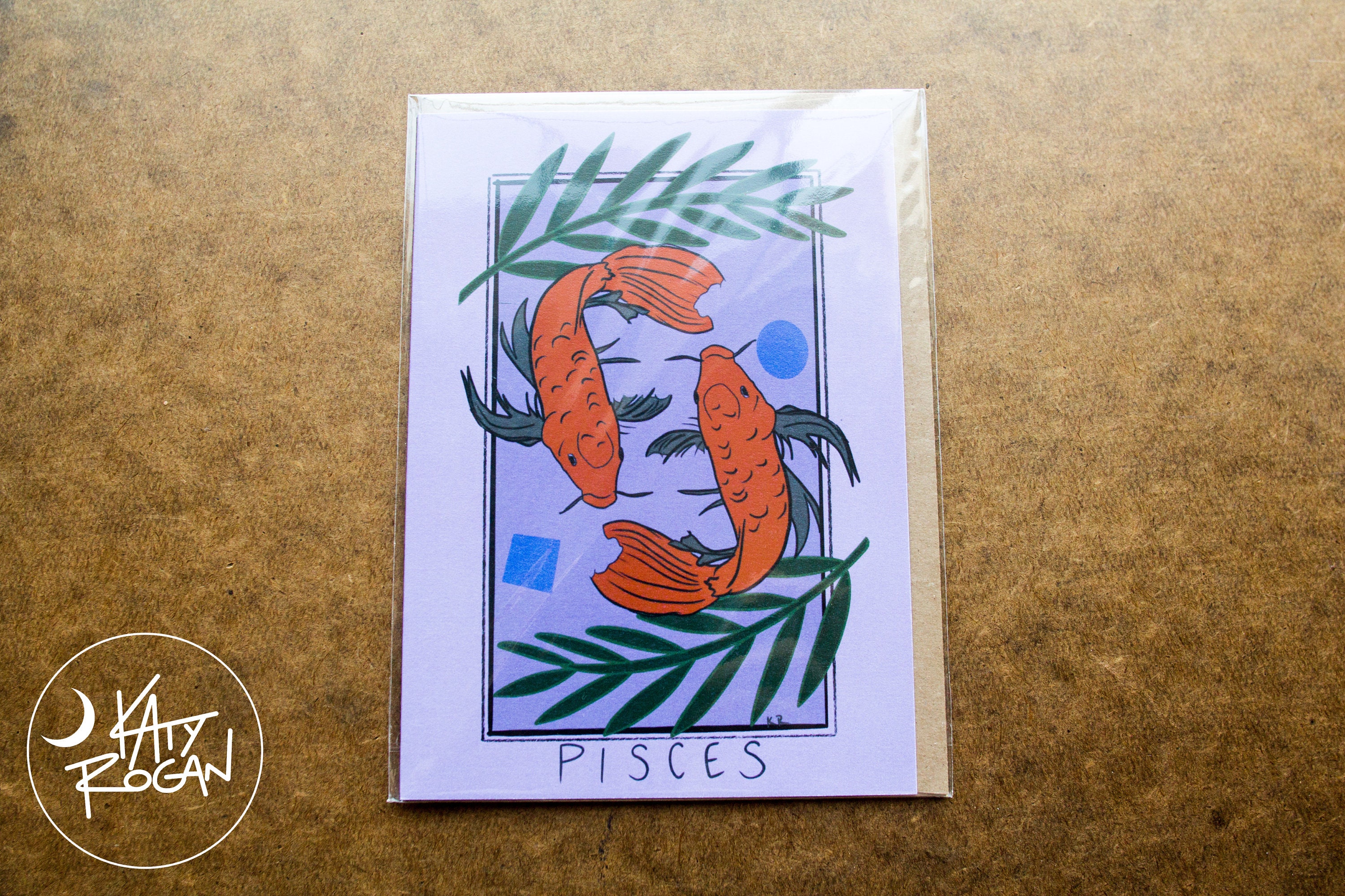 Pisces Tarot Card The Fish Zodiac Astrology Etsy