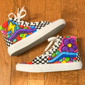 Custom Sk8-hi Vans - Etsy