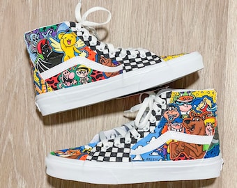 Custom Sk8-hi Vans - Etsy Custom Sk8-hi Vans - Etsy