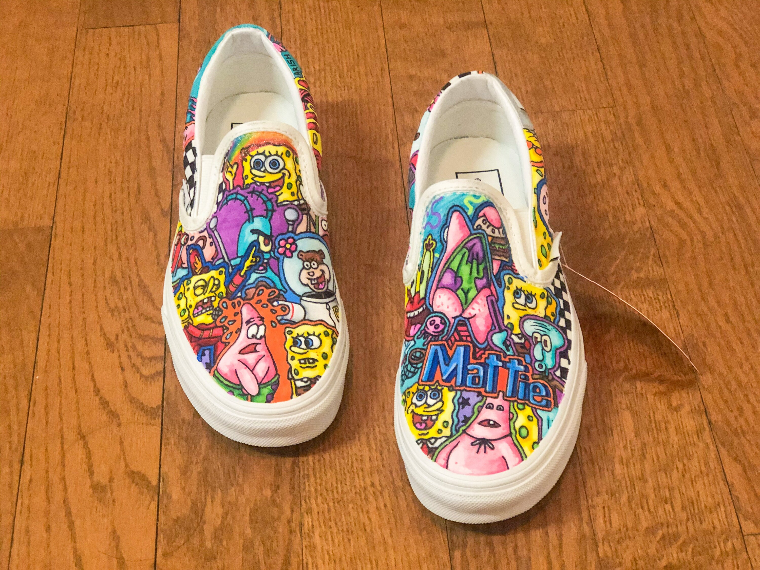 vans slip on custom