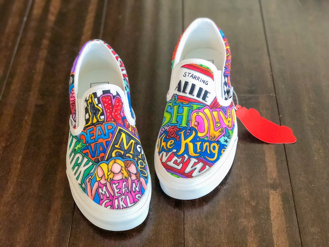 Custom Slip-on Vans - Etsy