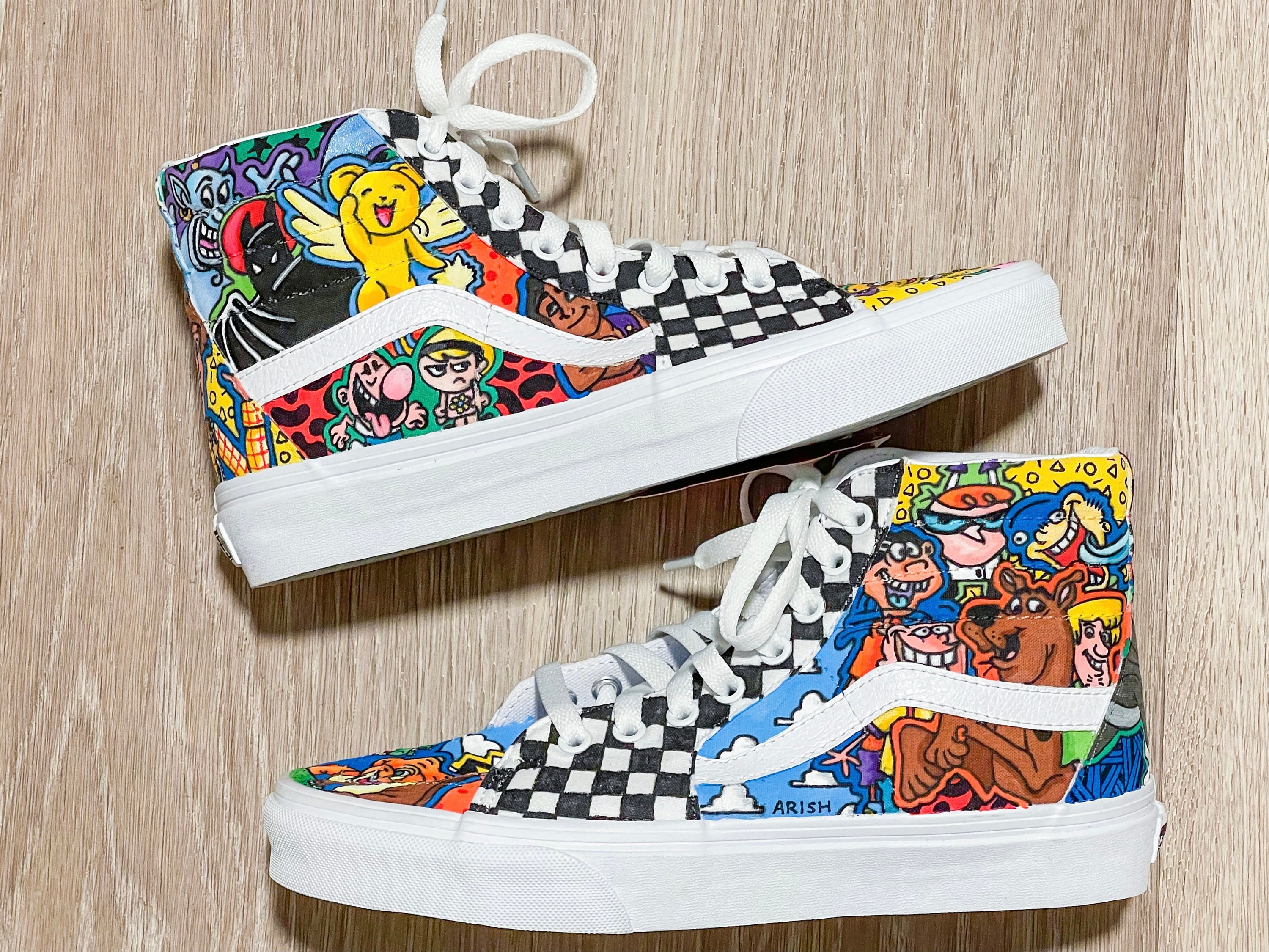 customized cool vans shoes