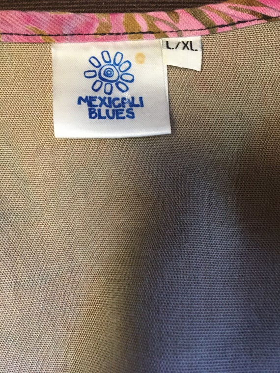 Vintage Batik Fun Light Weight Patchwork Bali Jac… - image 8