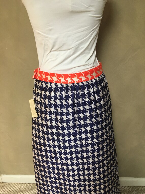1960s Vintage Long Quilted Skirt NOS w/ Huge side poc… Gem