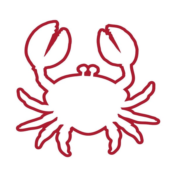 SVG CLIPART Cute Crab Outline | Cutting Machine Art | Instant Download