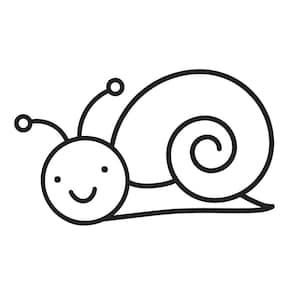SVG CLIPART Niedliche Schnecke Umriss | Schneidemaschine Kunst | Sofort Download